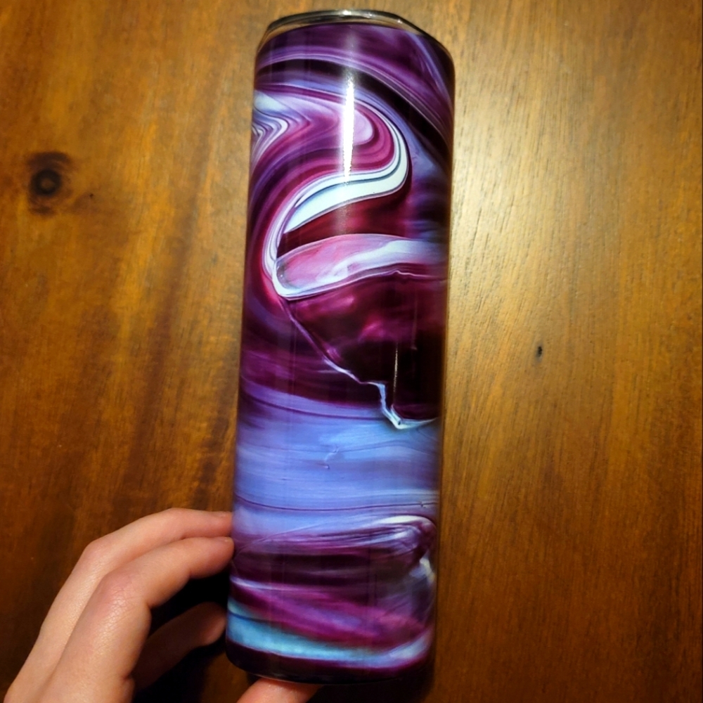 20 oz Tumbler- Purple Allure Swirl